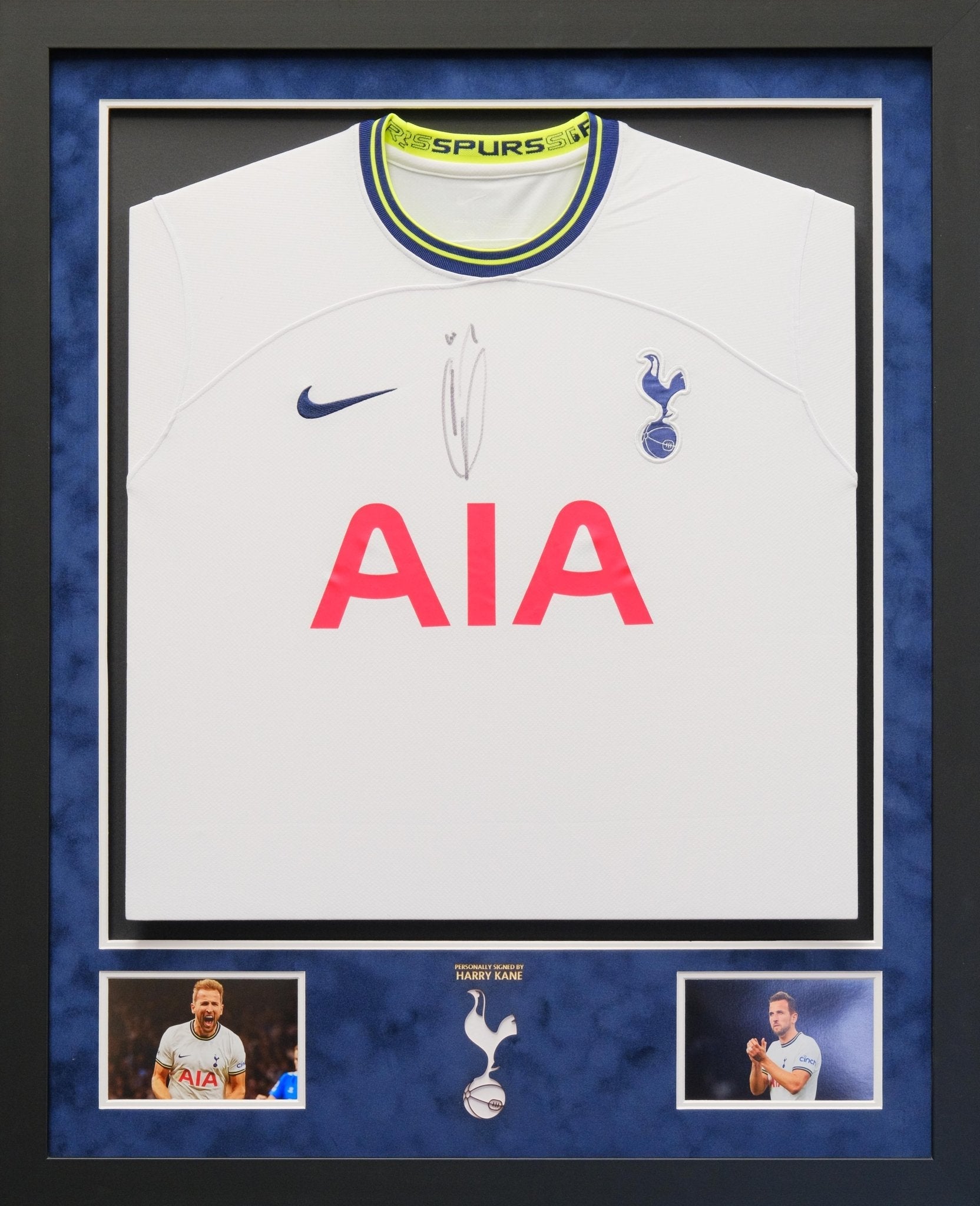 Harry Kane Signed Shirt Framed Display - Memorabilia Framers Shop